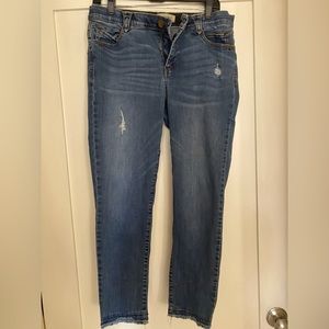 Democracy Distressed Hem Jeans